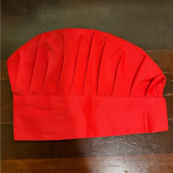 Chef Hat Unisex Adult Mushroon Design Adjustable Set of 3 Black Red White - Picture 4 of 8